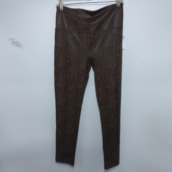 21 SAINTS BROWN SNAKESKIN PRINT LEGGINGS SIZE MEIUM - Picture 1 of 8
